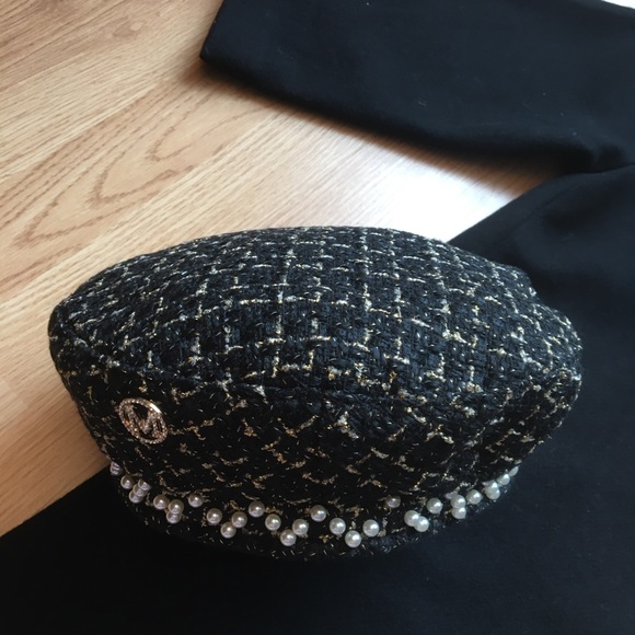 NWT Maison Michel/Chanel Inspired Tweed Beret - Picture 4 of 10